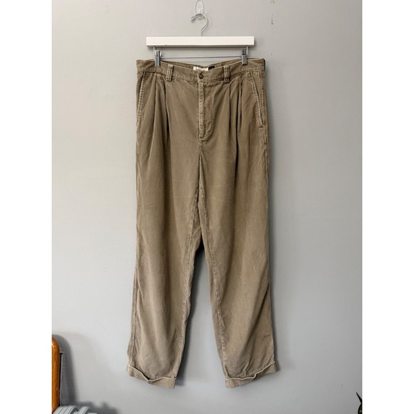 GAP Other - Vintage 90s Men's Gap Easy Fit Wide Wale Corduroy Pants Trousers Pleated 34x34